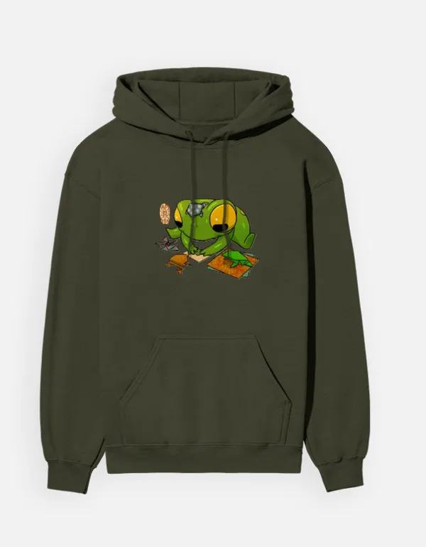 Froggo_Unisex_Hoodie_Olive_Green