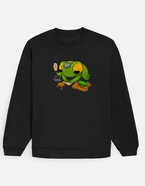 Froggo_Oversized_Sweatshirt_Black
