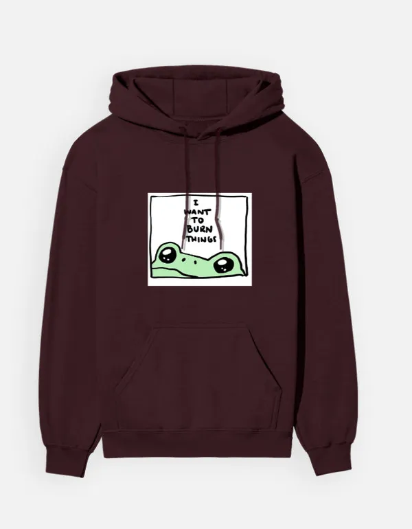 Burn_Things_Unisex_Hoodie_Maroon