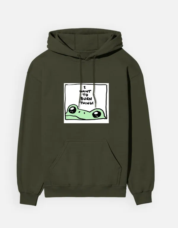 Burn_Things_Unisex_Hoodie_Olive_Green
