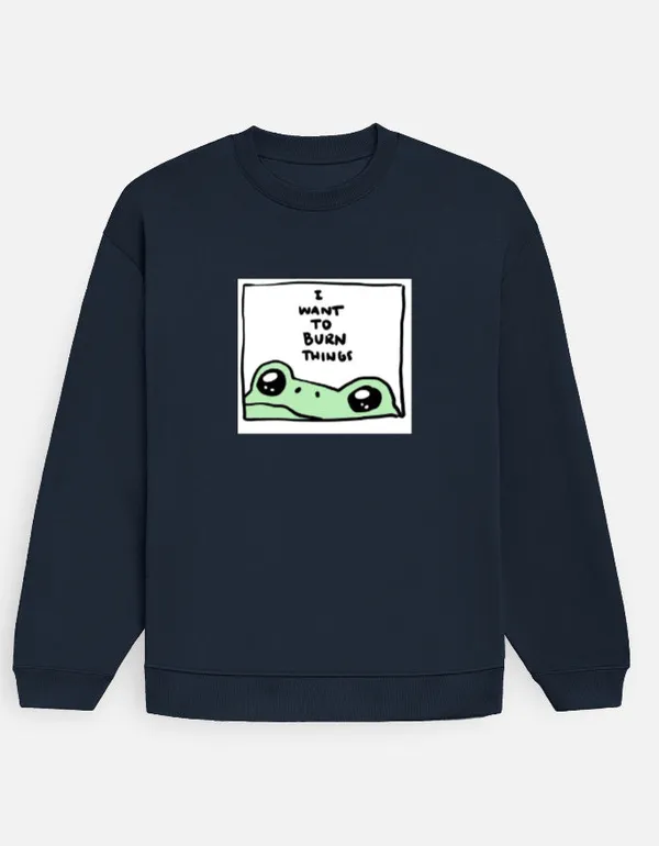 Burn_Things_Oversized_Sweatshirt_Navy_Blue