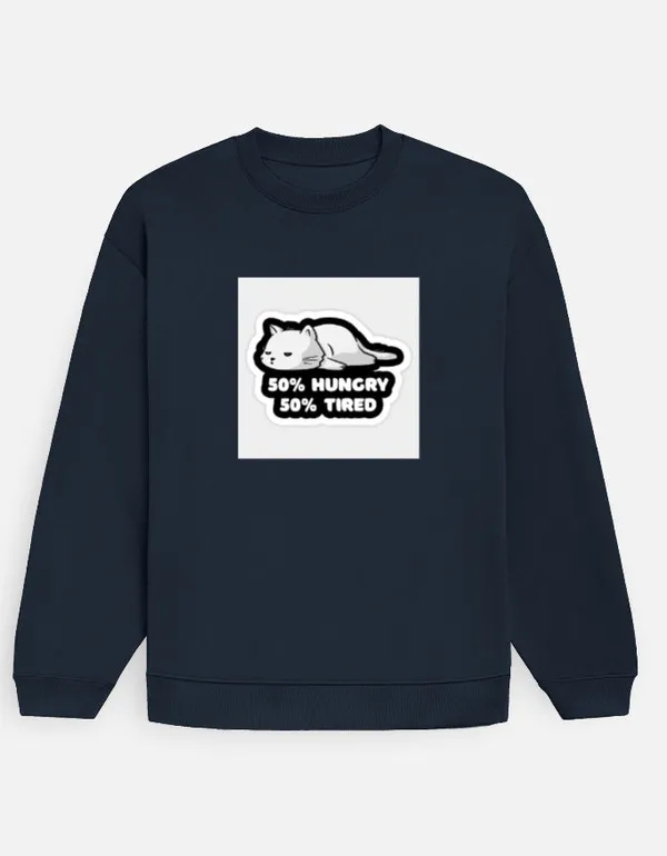 Hungry_And_Tired_Oversized_Sweatshirt_Navy_Blue