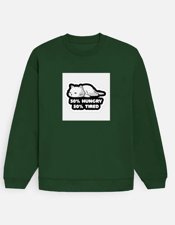 Hungry_And_Tired_Oversized_Sweatshirt_Bottle_Green
