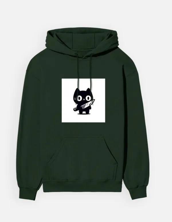 Killer_Cat_Hoodie_Bottle_Green