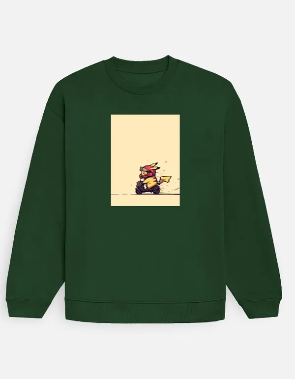 Cool_Rider_Oversized_Sweatshirt_Bottle_Green