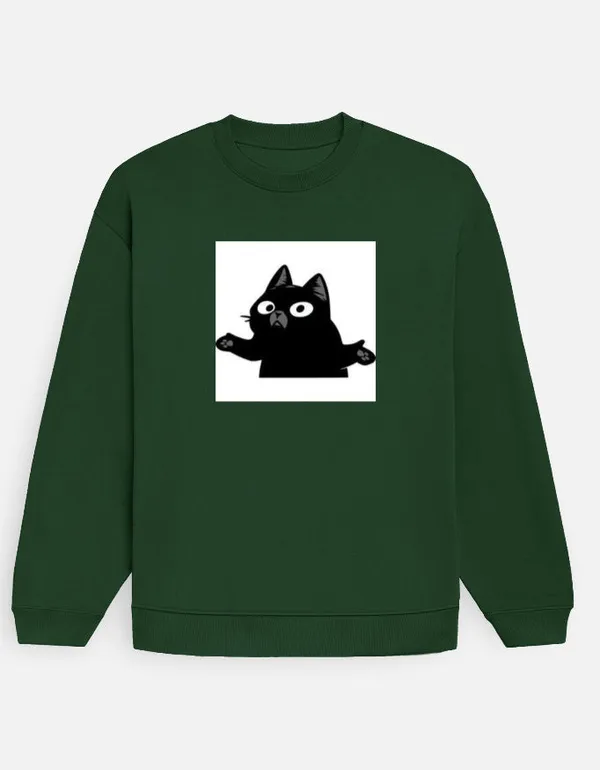 Whaaat_Oversized_Sweatshirt_Bottle_Green