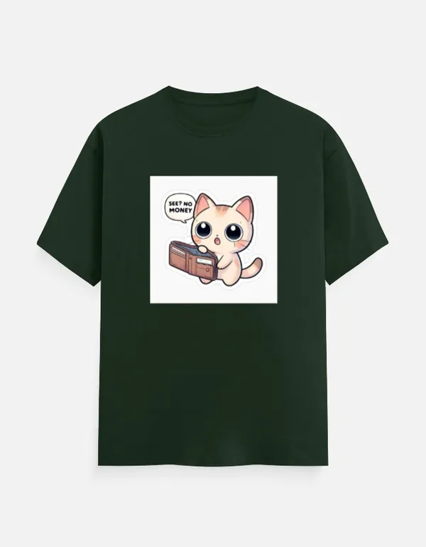 See_No_Money_Classic_T_Shirt_Bottle_Green