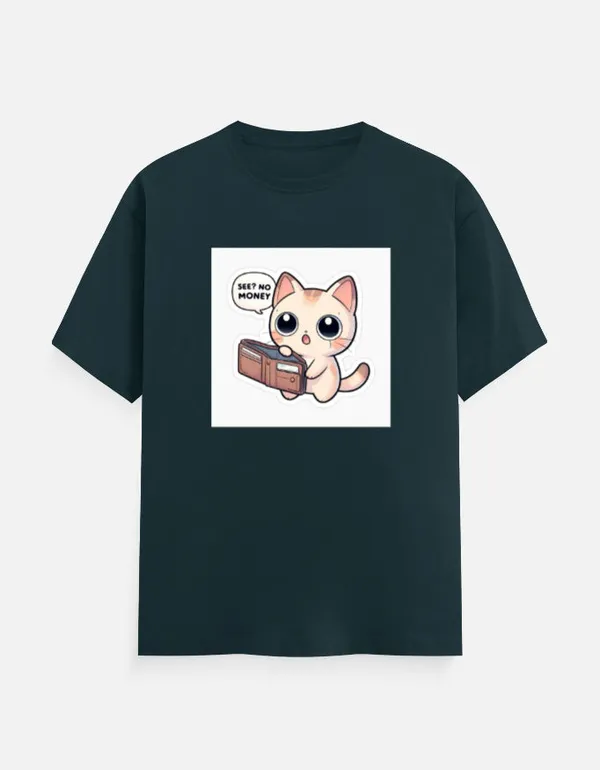 See_No_Money_Classic_T_Shirt_Petrol_Blue