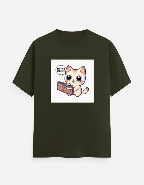 See_No_Money_Classic_T_Shirt_Olive_Green