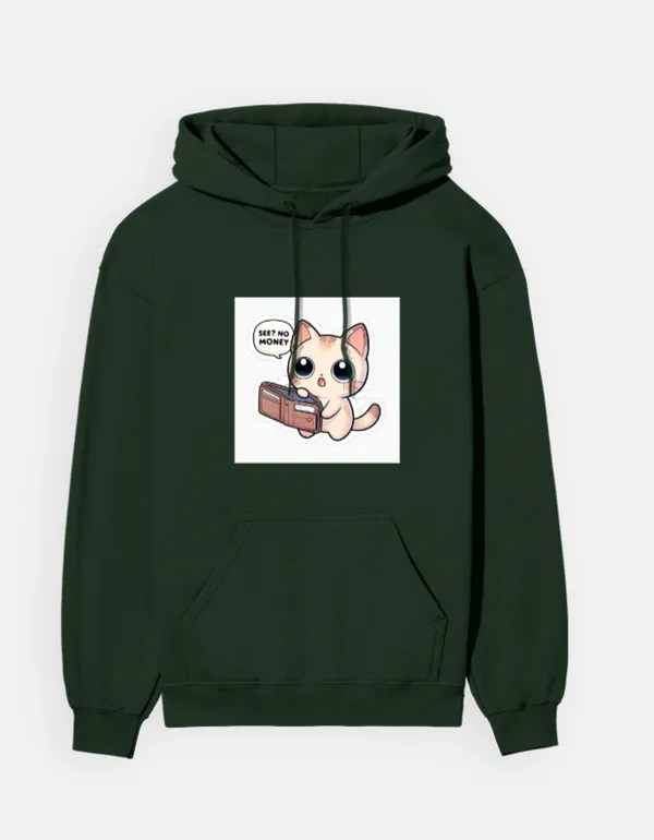 See_No_Money_Unisex_Hoodie_Bottle_Green