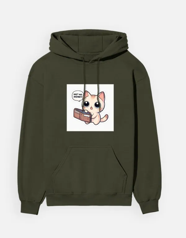 See_No_Money_Unisex_Hoodie_Olive_Green