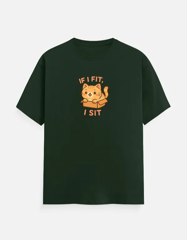 If_I_Fit_I_Sit_Classic_T_Shirt_Bottle_Green
