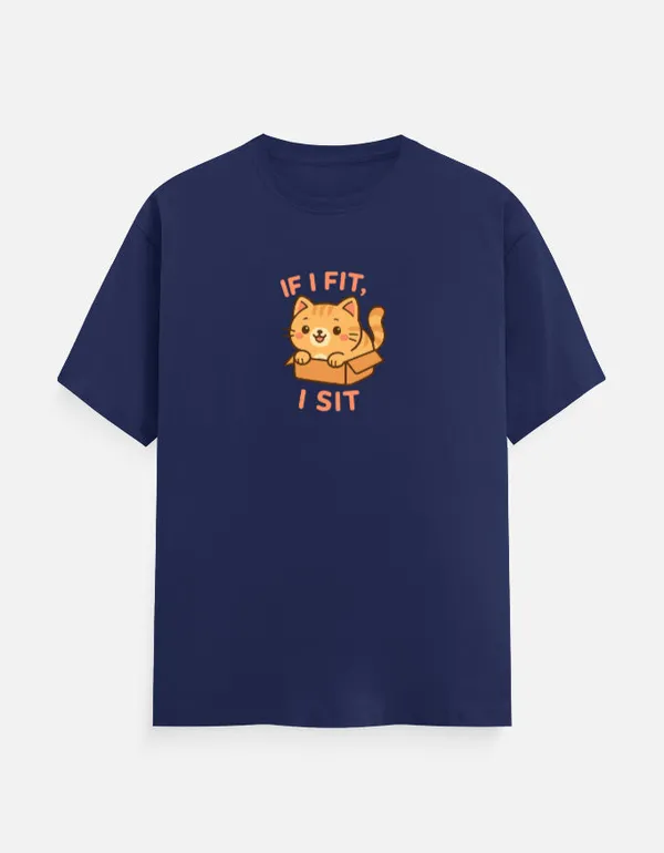 If_I_Fit_I_Sit_Classic_T_Shirt_Royal_Blue