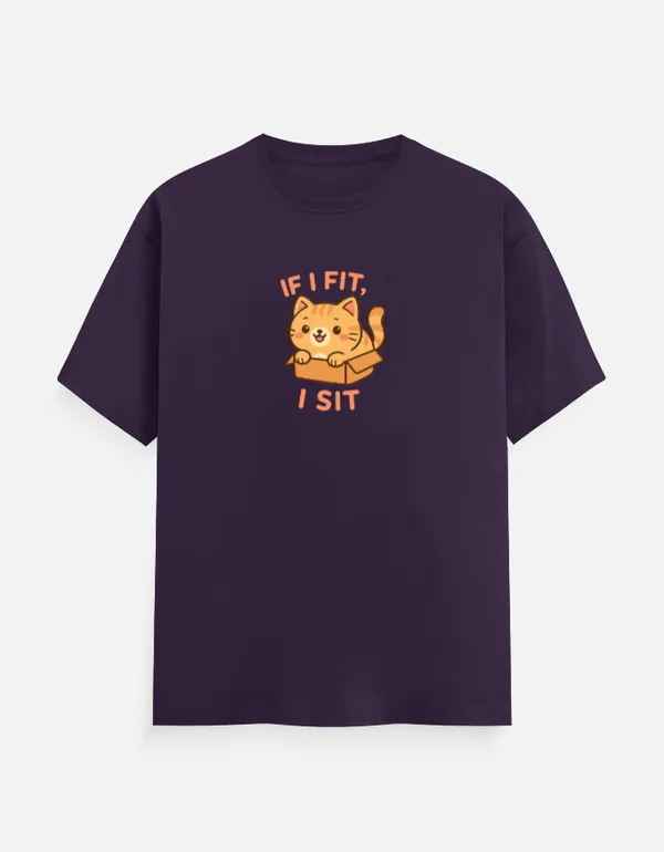 If_I_Fit_I_Sit_Classic_T_Shirt_Purple