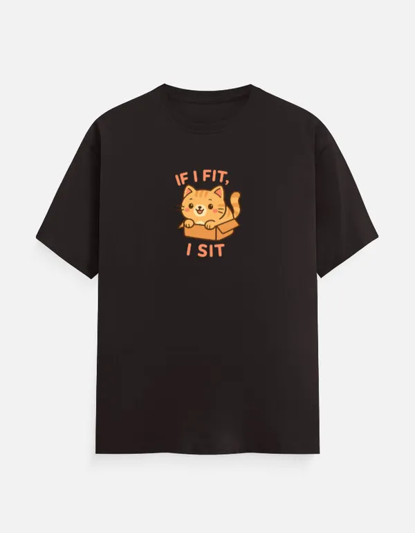 If_I_Fit_I_Sit_Classic_T_Shirt_Coffee_Brown