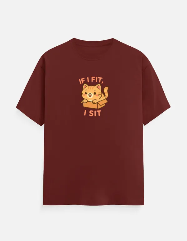 If_I_Fit_I_Sit_Classic_T_Shirt_Brick_Red