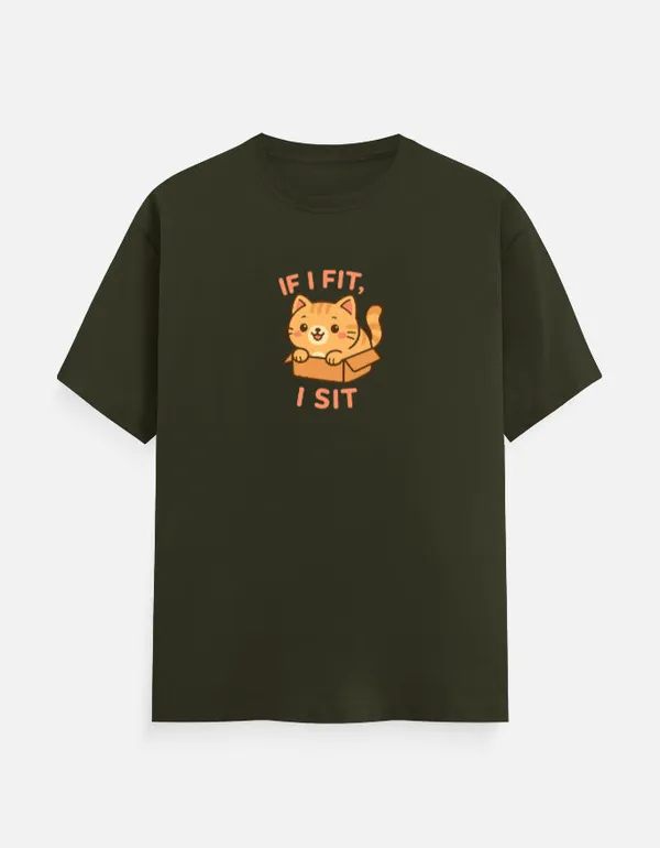 If_I_Fit_I_Sit_Classic_T_Shirt_Olive_Green
