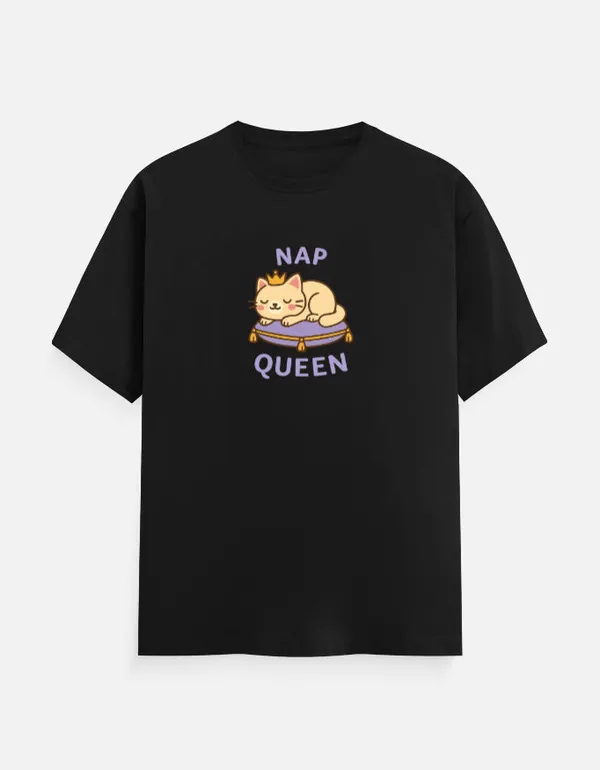Nap_Queen_Unisex_Classic_T_Shirt_Black