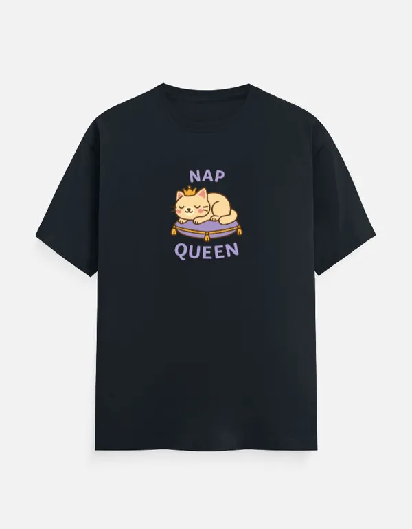 Nap_Queen_Unisex_Classic_T_Shirt_Navy_Blue