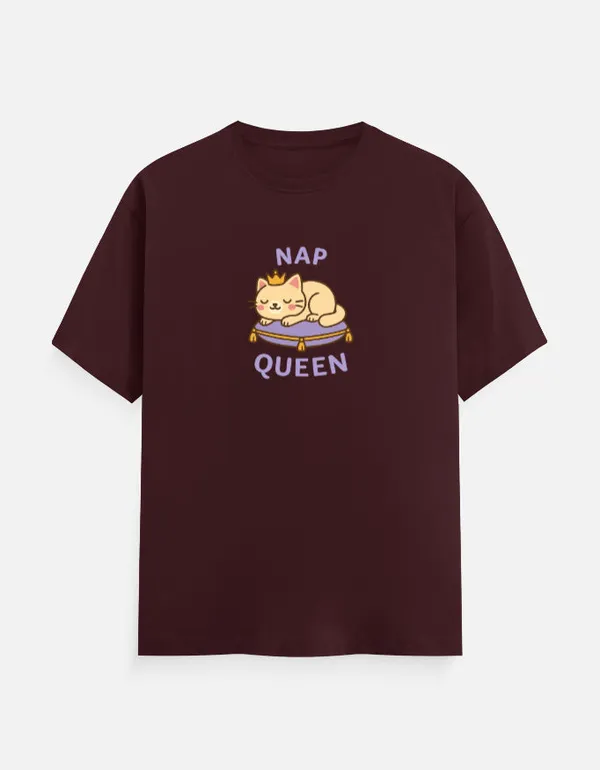 Nap_Queen_Unisex_Classic_T_Shirt_Maroon