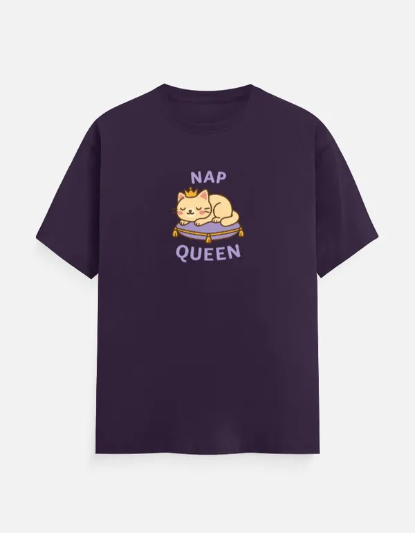 Nap_Queen_Unisex_Classic_T_Shirt_Purple