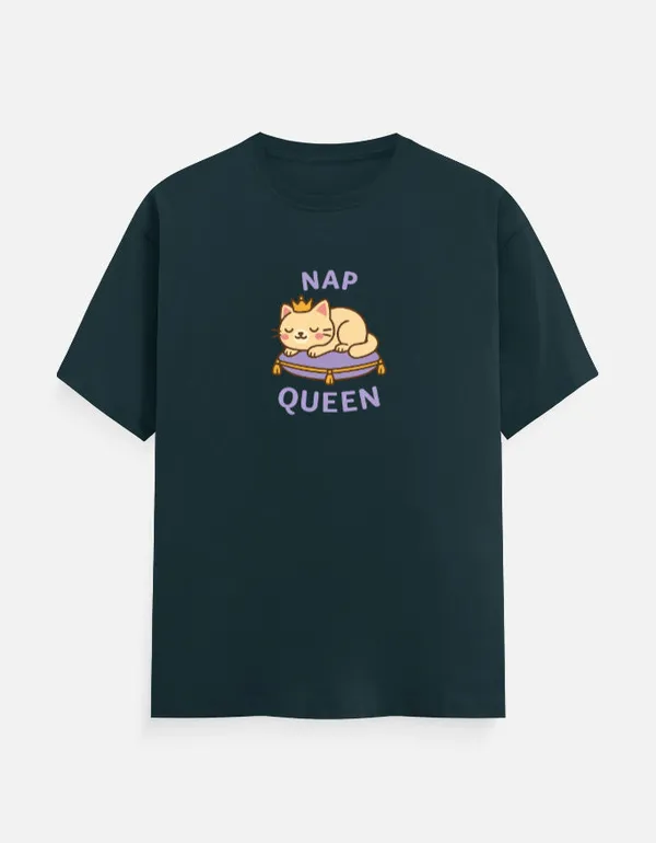 Nap_Queen_Unisex_Classic_T_Shirt_Petrol_Blue