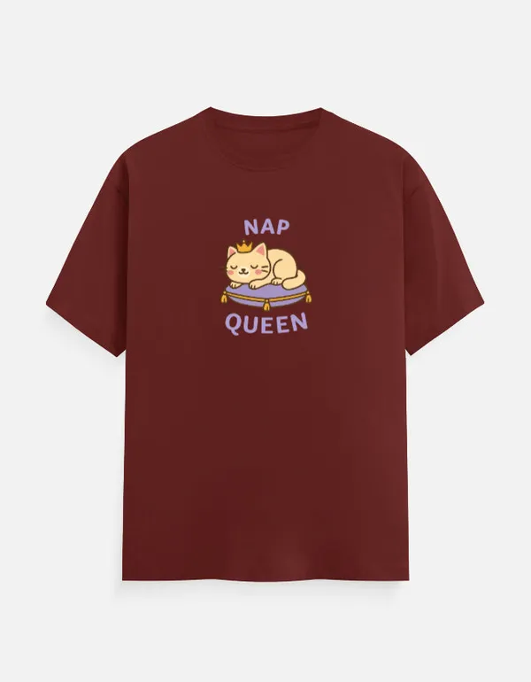 Nap_Queen_Unisex_Classic_T_Shirt_Brick_Red