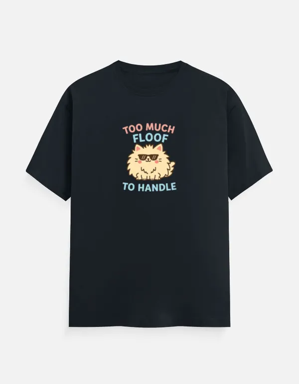 Too_Much_Fluff_To_Handle_Unisex_Classic_T_Shirt_Navy_Blue
