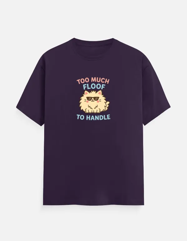 Too_Much_Fluff_To_Handle_Unisex_Classic_T_Shirt_Purple
