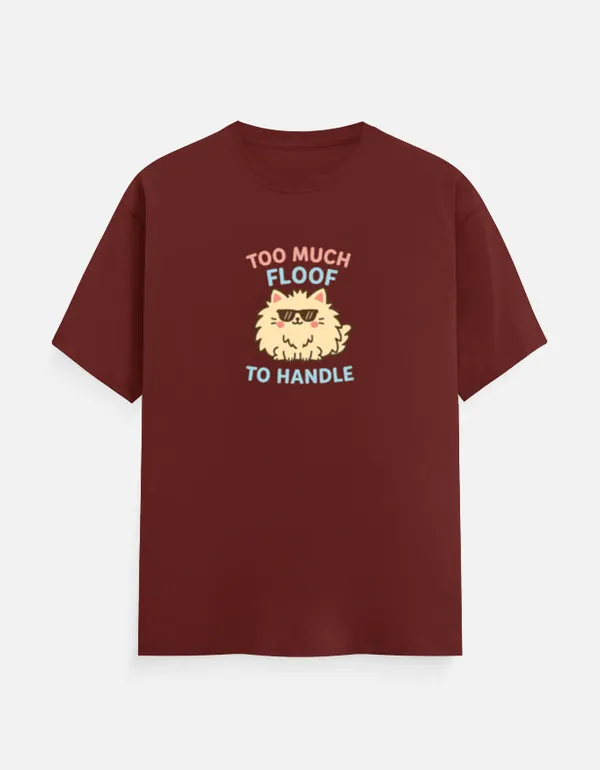 Too_Much_Fluff_To_Handle_Unisex_Classic_T_Shirt_Brick_Red