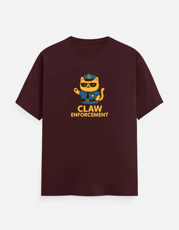 Claw_Enforcement_Classic_T_Shirt_Maroon