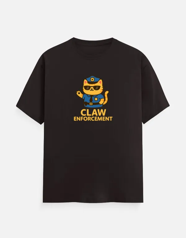 Claw_Enforcement_Classic_T_Shirt_Coffee_Brown