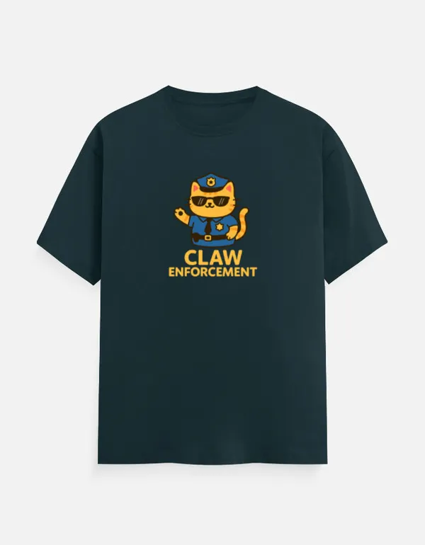 Claw_Enforcement_Classic_T_Shirt_Petrol_Blue
