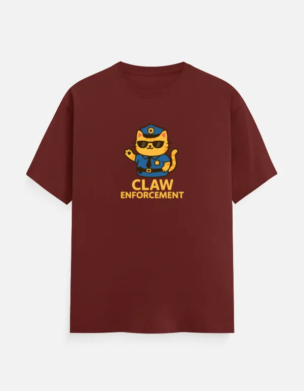 Claw_Enforcement_Classic_T_Shirt_Brick_Red