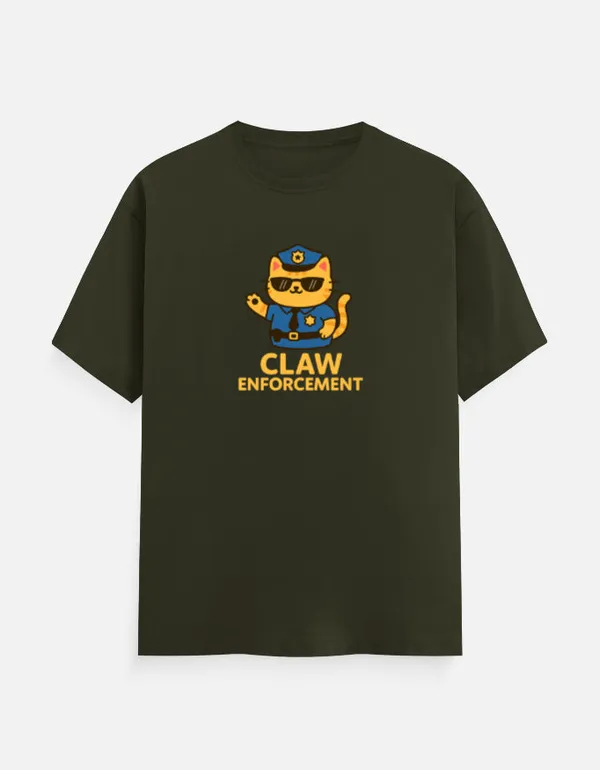 Claw_Enforcement_Classic_T_Shirt_Olive_Green