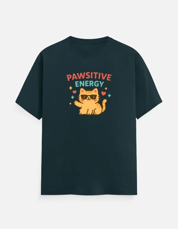 Positive_Energy_Classic_Crew_T_Shirt_Petrol_Blue