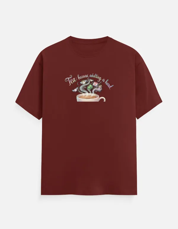 Adulting_Is_Hard_Classic_T_Shirt_Brick_Red
