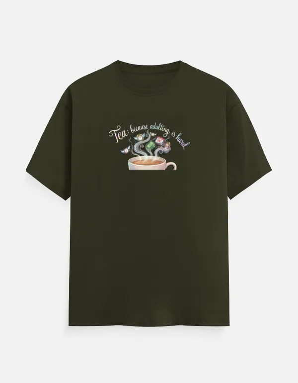 Adulting_Is_Hard_Classic_T_Shirt_Olive_Green