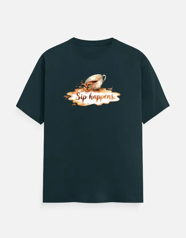 Sip_Haappens_Classic_Crew_T_Shirt_Petrol_Blue