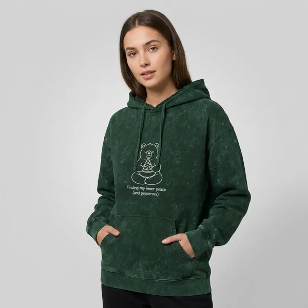 Unisex_Acid_Washed_Inner_Peace_Hoodie_Bottle_Green