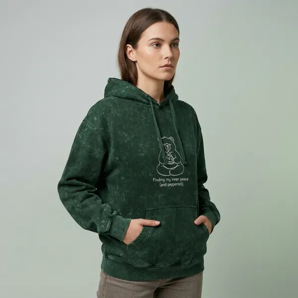 Unisex_Acid_Washed_Inner_Peace_Hoodie_Bottle_Green
