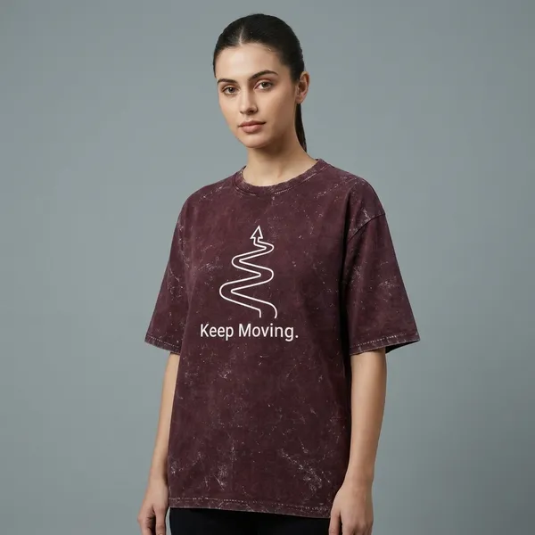 Keep_Moving_Oversized_Graphic_T_Shirt_Maroon