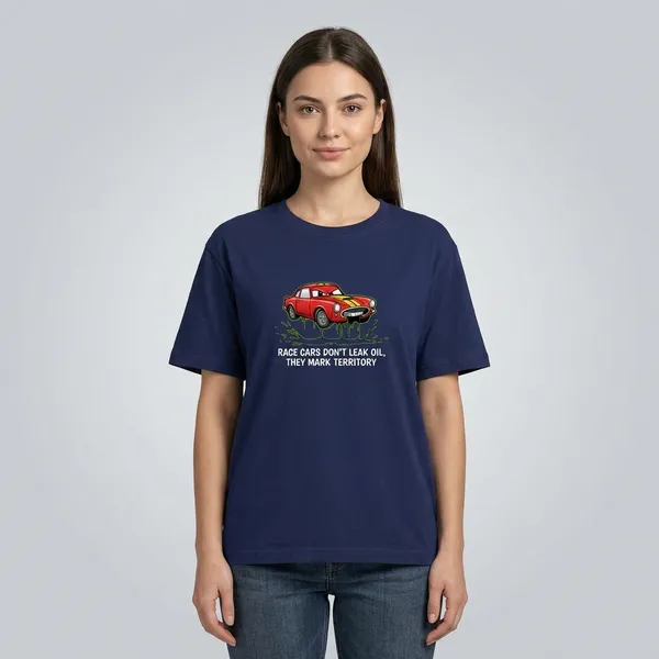 Graphic_T_Shirt_Race_Cars_Don_T_Leak_Oil_Unisex_Classic_T_Shirt_Royal_Blue