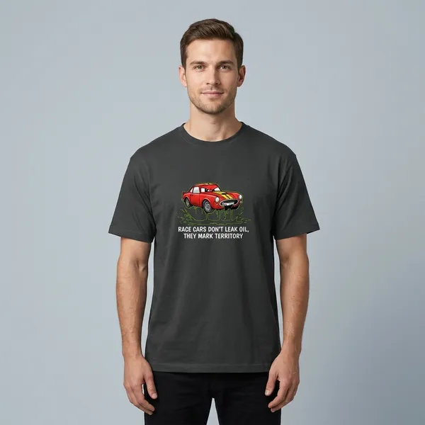 Graphic_T_Shirt_Race_Cars_Don_T_Leak_Oil_Unisex_Classic_T_Shirt_Steel_Grey