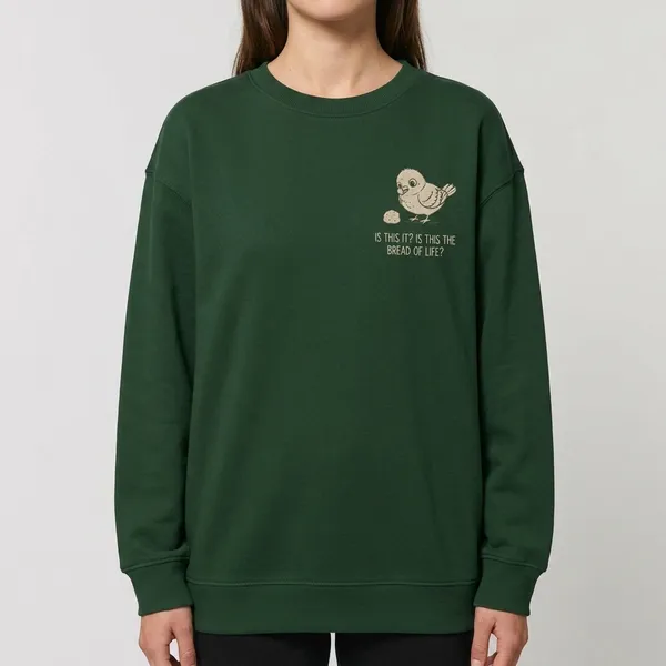 Is_This_It_Is_This_The_Bread_Of_Life_Oversized_Sweatshirt_Bottle_Green