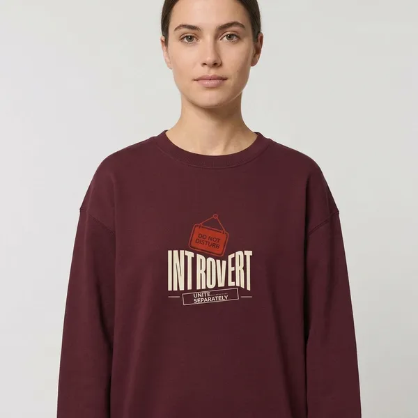 Introvert_Unites_Separately_Oversized_Sweatshirt_Maroon