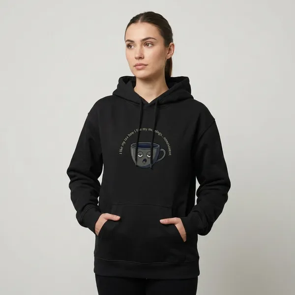 Morning_Tea_Unisex_Hoodie_Black