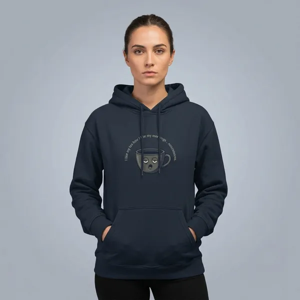 Morning_Tea_Unisex_Hoodie_Navy_Blue