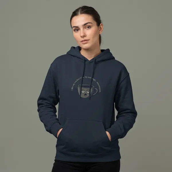 Morning_Tea_Unisex_Hoodie_Navy_Blue
