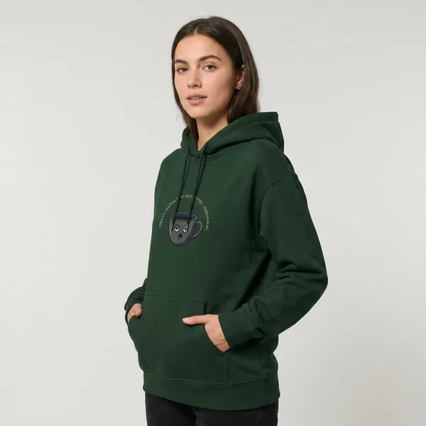 Morning_Tea_Unisex_Hoodie_Bottle_Green